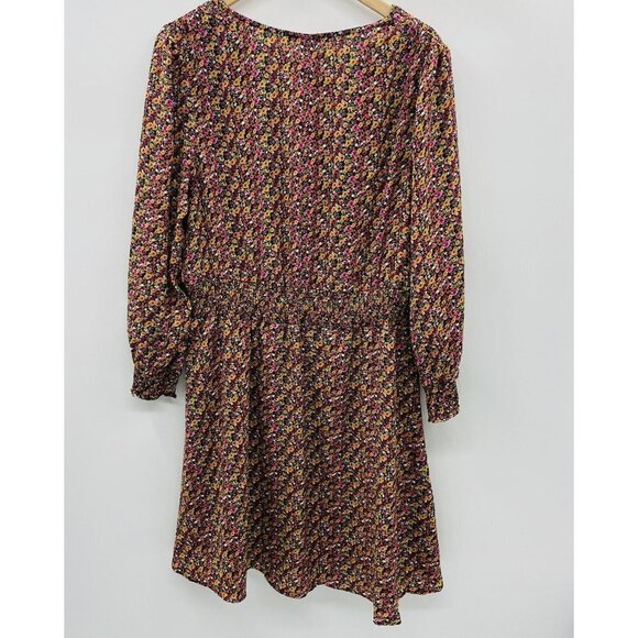 Black Tape Womens Trendy Plus Size X Floral Smocked Solid Dress Long Sleeves $79 - Picture 4 of 7